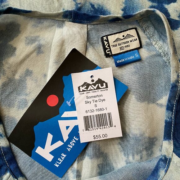 NWT Kavu Somerton Sky Tie Dye Dress, Size Small - Picture 6 of 6